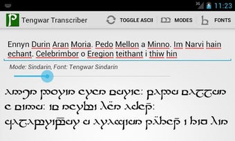 Imagen 1 para Tengwar Transcriber