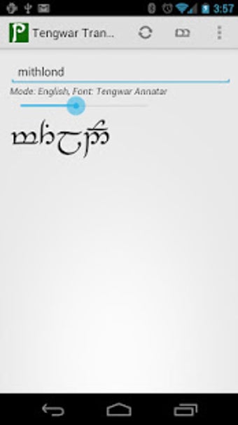Imagen 3 para Tengwar Transcriber