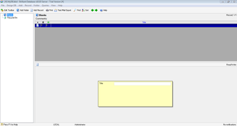 Image 0 for Brilliant Database Server