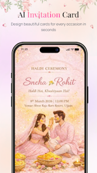 Image 0 for AI Invitation Maker : Eid…