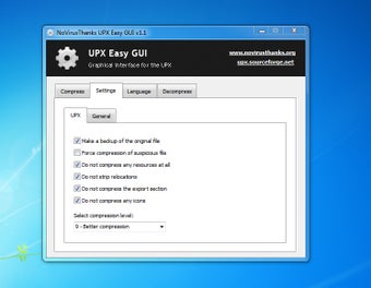 Image 0 for UPX Easy GUI