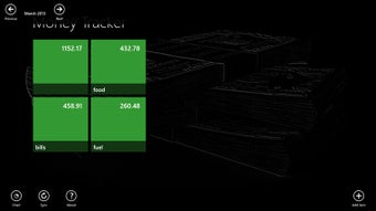 Imagen 1 para MyMoneyTracker for Window…