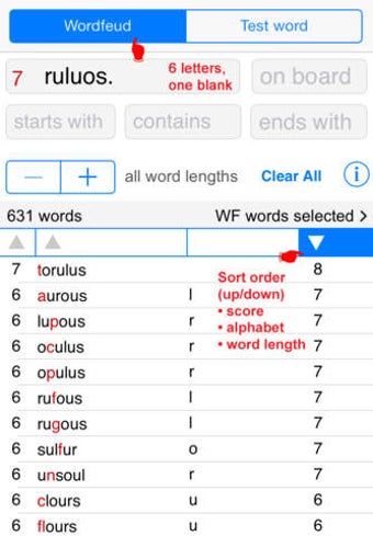 Image 0 for Words Finder Wordfeud/SOW…