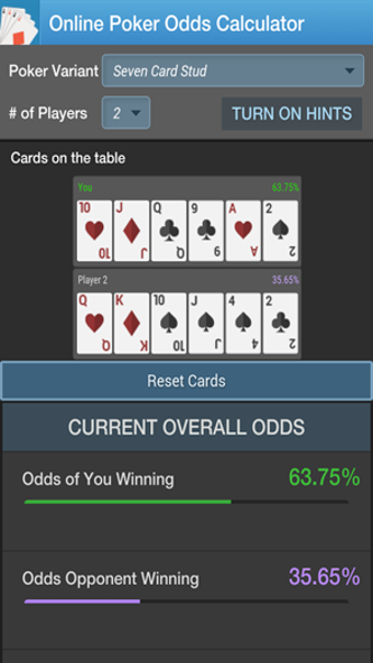 Image 0 for Poker Odds Calculator by …