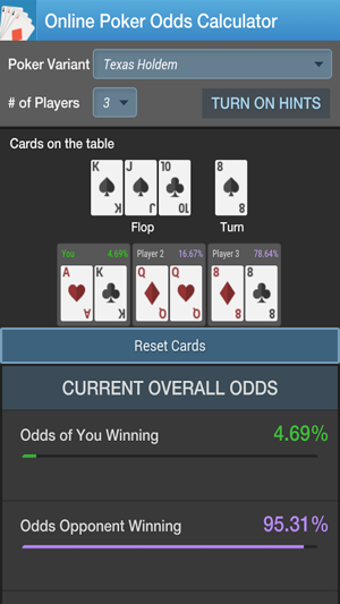 Image 2 for Poker Odds Calculator by …