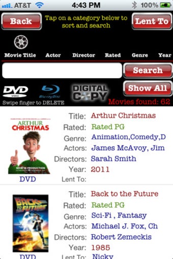 Image 1 for DVD Catalog for the iPhon…