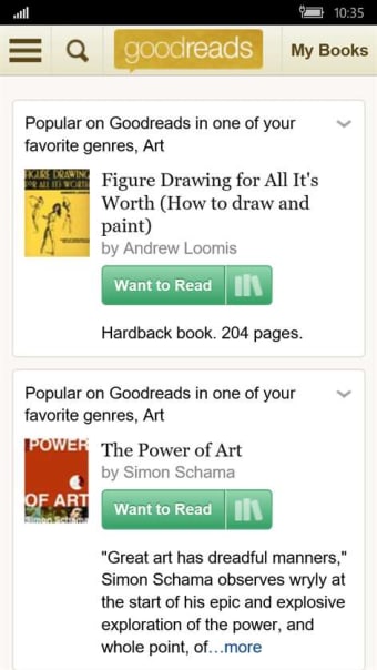 Image 2 for Goodreads for Windows 10