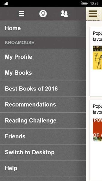 Image 3 for Goodreads for Windows 10
