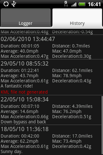Image 1 for Ride Logger