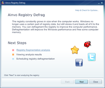 Image 0 for Ainvo Registry Defrag