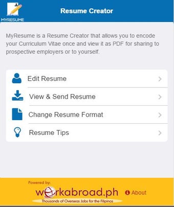 Image 1 for MyResume Resume Creator