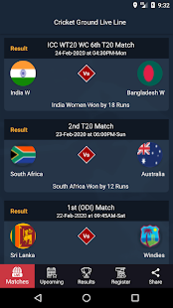 Imagen 2 para Cricket Ground Live Line