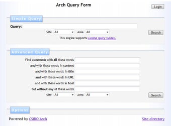 Arch Search Engine Screen Views 1