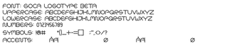 Imagen 0 para Goca Logotype Beta