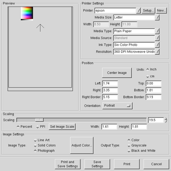 Image 0 for Gutenprint for Linux