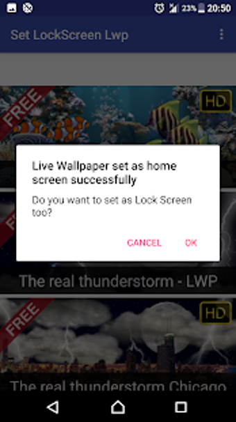 Imagen 1 para Set Lock Screen live wall…