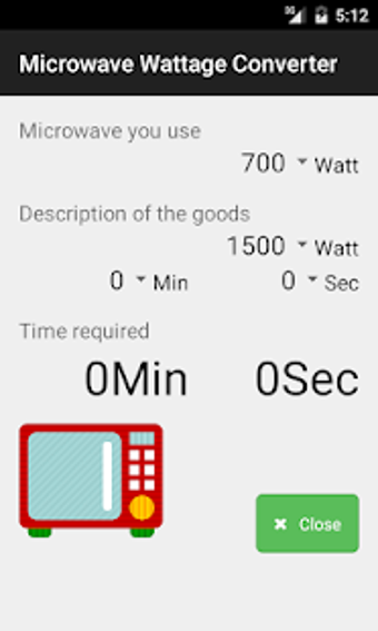 Image 1 for Microwave Wattage Convert…