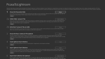 Imagen 1 para PicasaToLightroom for Win…