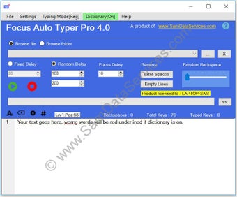 Image 0 for Focus Auto Typer