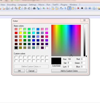 Image 0 for Notepad++ ColorBox