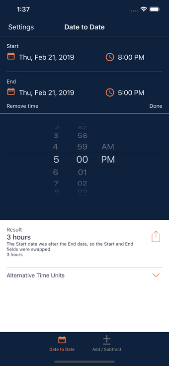 Imagen 1 para Time & Date Calculator