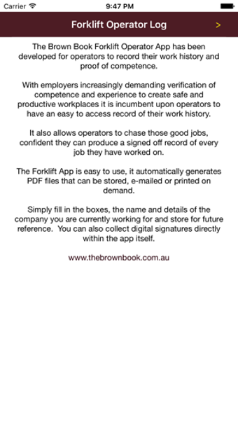 Image 3 for Forklift Operator Log