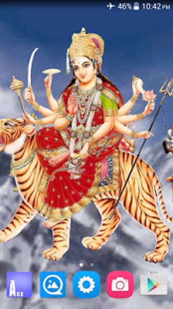 Imagen 2 para 4D Maa Durga Live Wallpap…