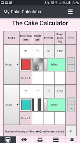 Imagen 0 para My Cake Calculator