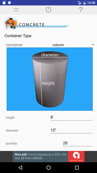 Imagen 2 para Concrete Calculator