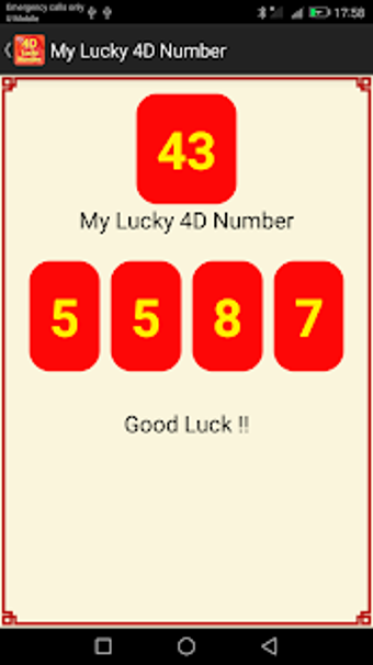 Imagen 1 para My Lucky 4D Number