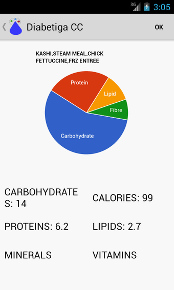 Image 1 for Diabetiga Cals & Carbs Tr…