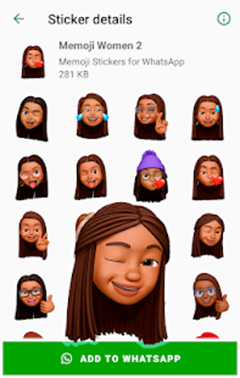 Imagen 2 para Memoji Black People Stick…