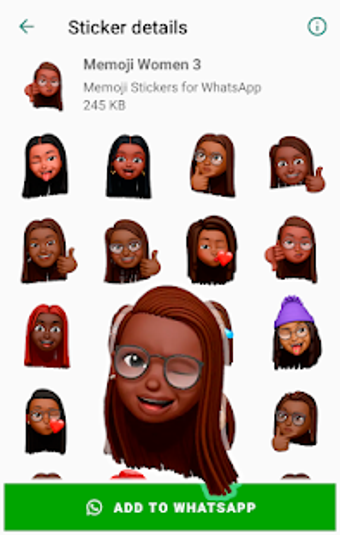 Imagen 1 para Memoji Black People Stick…