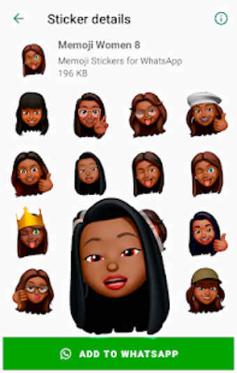 Imagen 0 para Memoji Black People Stick…