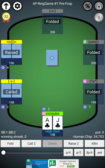 Imagen 1 para AI Texas Holdem Poker off…