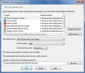 Imagen 1 para PolderbitS Video Recorder