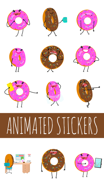 Image 1 for Donut Moji - Animated Dou…