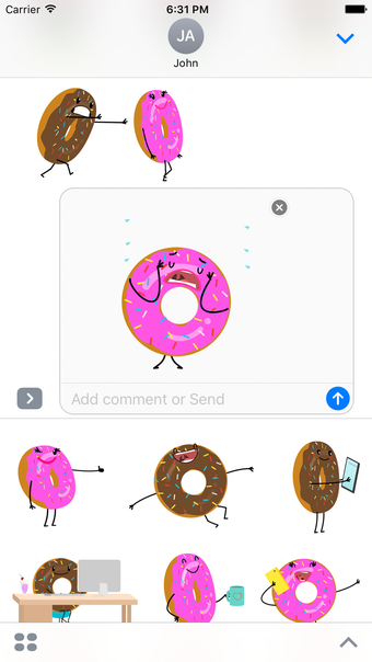 Image 0 for Donut Moji - Animated Dou…