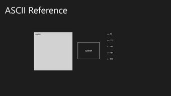 Image 1 for ASCII Reference for Windo…