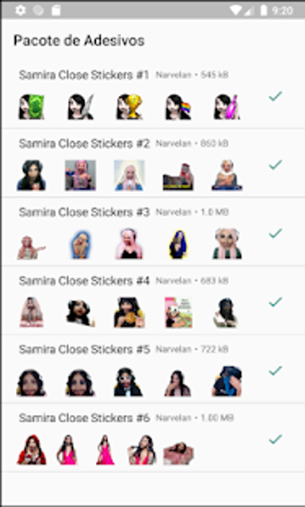 Image 3 for Samira Close Stickers Com…
