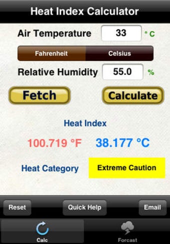 Image 0 for Heat Index & Heat Categor…