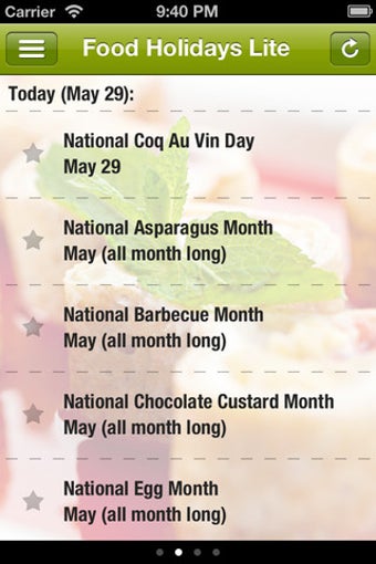 Image 0 for Food Holidays Lite