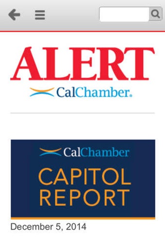 Image 0 for CalChamber Alert