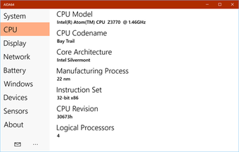 Imagen 2 para AIDA64 for Windows 10