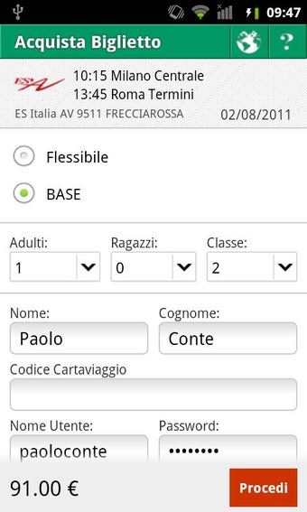 Imagen 1 para Train Timetable Italy