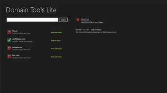 Image 0 for Domain Tools Lite for Win…