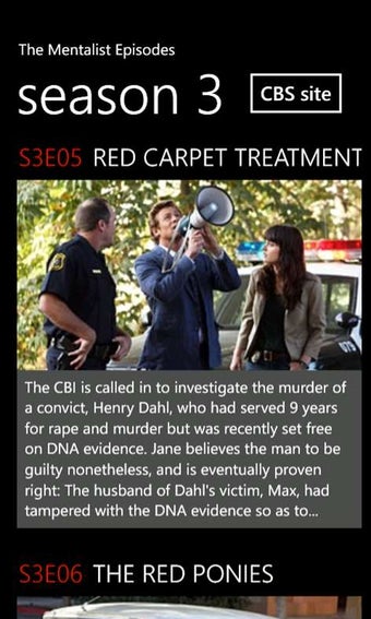 Imagen 1 para The Mentalist Episodes fo…