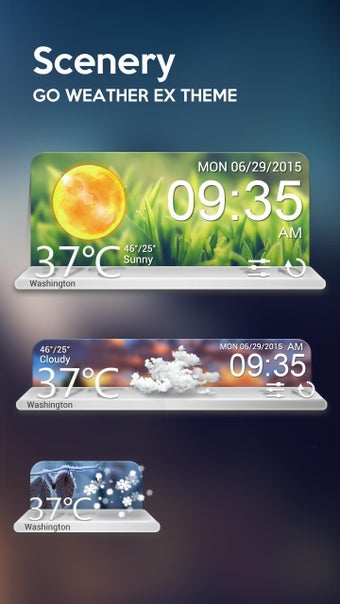 Imagen 1 para Scenery Weather Widget Th…
