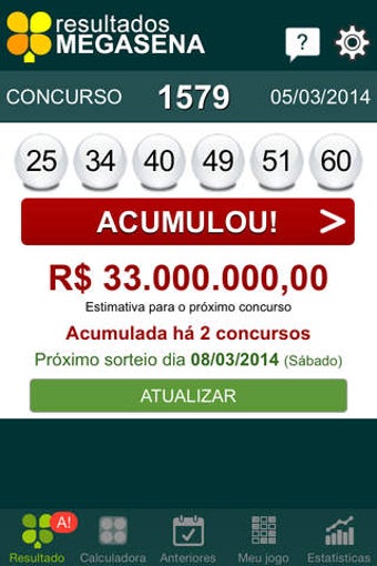 Imagen 0 para Resultados Megasena