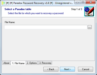 Imagen 0 para Paradox Password Recovery